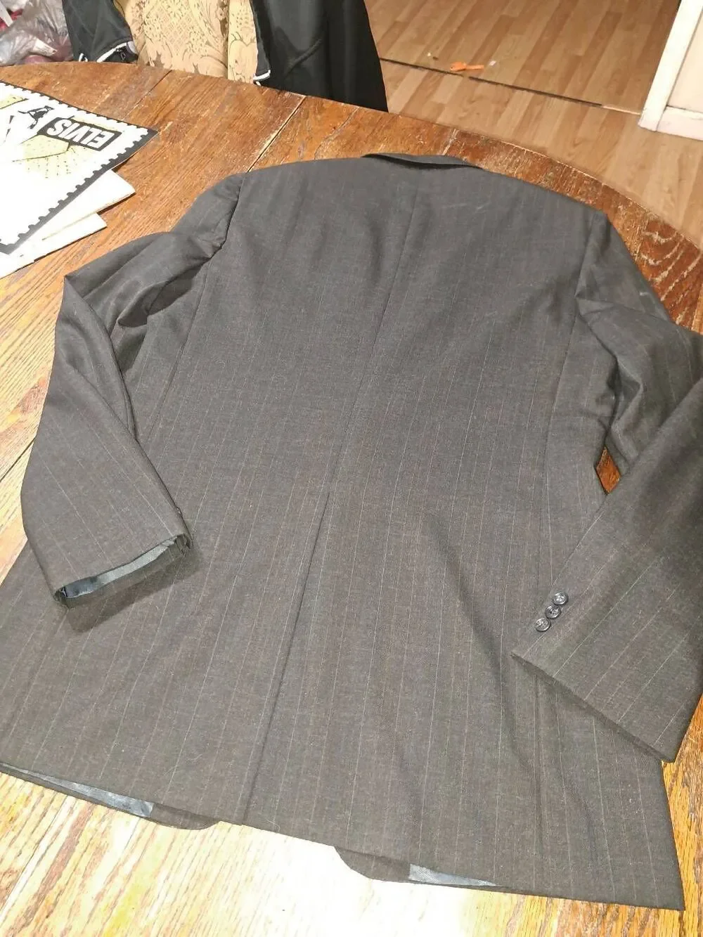 New 44 XL Grey Wayne Single Breast Notch Lapel Suit Jacket Sport Coat Blazer NWT